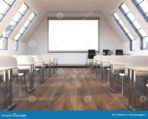 Classroom Front View Stock Illustration Illustration Of Education
