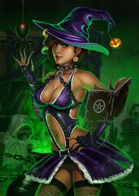 Sexy Witch Fantasy Witch Witch Art Chica Fantasy Anime Fantasy Halloween Witch Halloween