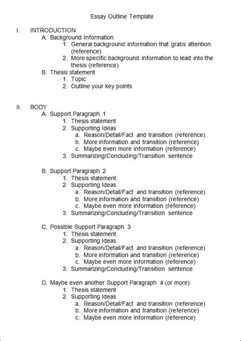 All the requirements in capstone project outline, format, and proposal. FREE 17+ Useful Outline Templates in PDF | MS Word | Apple ...