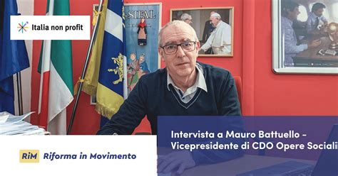 Riforma in Movimento: intervista a Mauro Battuello - Italia non profit