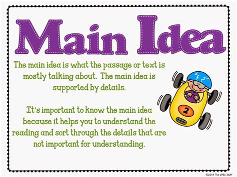 First find the topic then look for the main idea. Teaching Main Idea - The Write Stuff Teaching