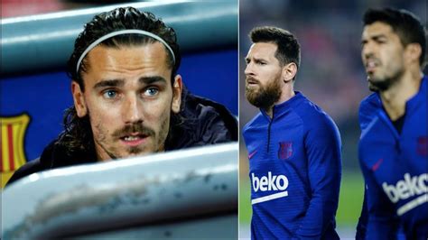 are lionel messi and luis suarez ignoring antoine griezmann at barcelona youtube
