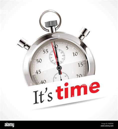 Stopwatch The Time Is Now Stock Vector Image And Art Alamy