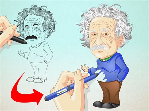 Cómo Dibujar A Albert Einstein 8 Pasos Con Fotos