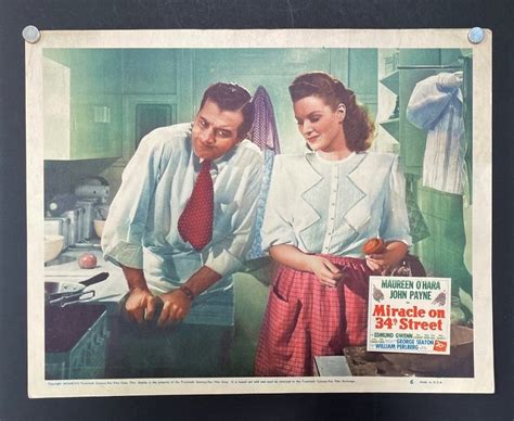 Miracle On 34th St 1947 Original Lobby Card Movie Poster Hollywood Movie Posters