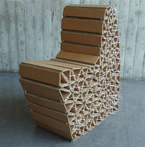 Cardboard Diyfurniturepallets Mobilier En Carton Meuble En Carton Tuto Chaise En Carton