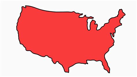 Usa Map Png Cartoon Map Of The Us Transparent Png Sexiz Pix
