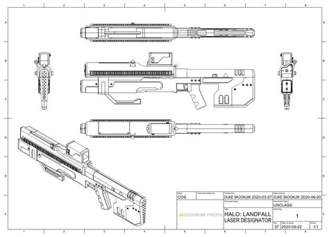 Halo 3 Sniper Rifle System 99d Series 2 Anti Matériel 3d And Etsy