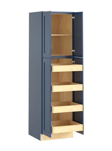 Luxxe Cabinetry Nevada 24 In W X 84 In H X 24 In D Mythic Blue Painted