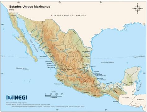 Mapas De México División Política Geológicos Ríos Y Capitales