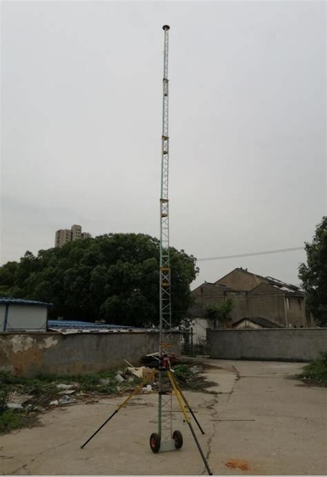 Guyed Tower Portable Winch Up Telescopic Lattice Tower Outdoor Antenna