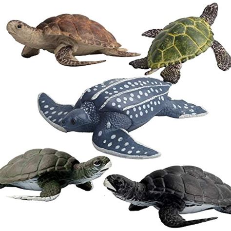 Sea Turtle Toy Figures 10 Packs Set Realistic Design Amazing Detail