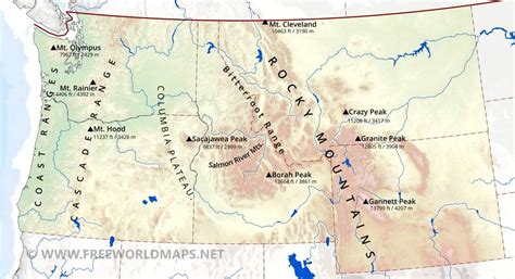 Map Of Northwest Montana World Map