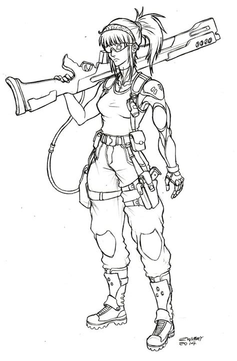 Female Soldier Drawing At Getdrawings Free Download