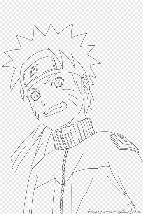 Naruto Uzumaki Line Art Sketch Naruto Angle White Face Png Pngwing