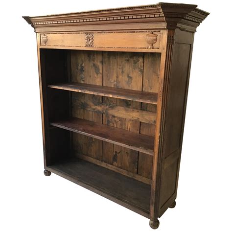 French Bookcase W Bottom Drawer For Sale At 1stdibs