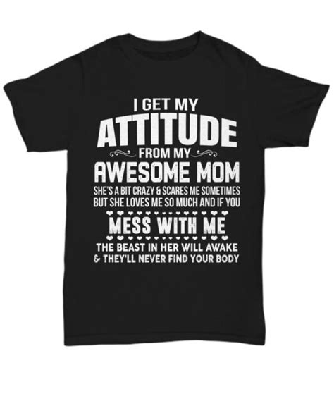 Funny Daughter T Shirt From Awesome Mom From Mother To Daughter Tee