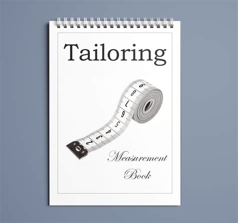 A5 Tailors Measurement Book Cne Graphics Studio