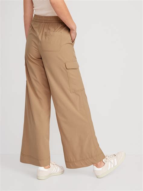 High Waisted Stretchtech Wide Leg Cargo Pants For Women Old Navy