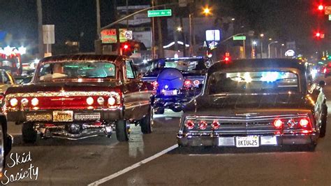 Lowrider Cars Cruise Whittier Blvd Los Angeles Ca Youtube