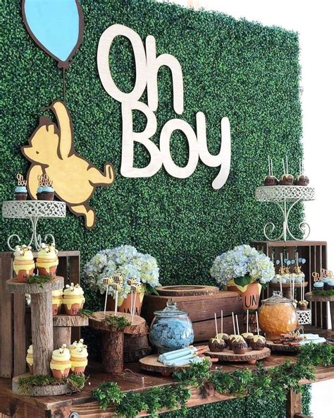 Classic Winnie The Pooh Baby Shower 1000 In 2020 Disney Baby Shower