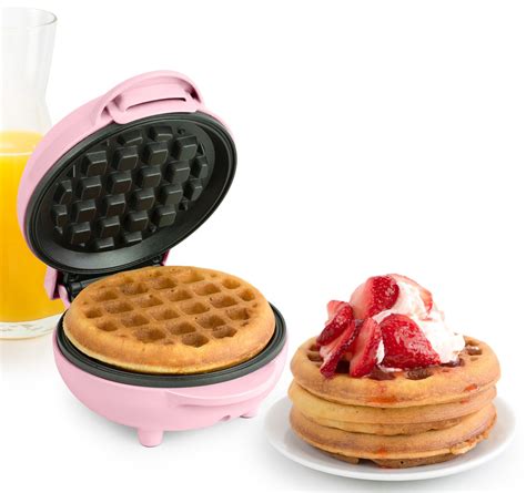 Nostalgia My Mini Personal Electric Waffle Maker Pink Rafaelos