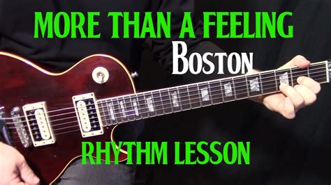 How To Play More Than A Feeling By Boston Electric Guitar Rhythm Lesson Acordes Chordify