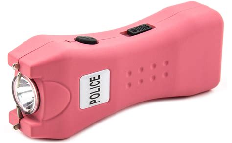 Police Pink Mini Stun Gun 800 140 Bv Rechargeable Led Flashlight