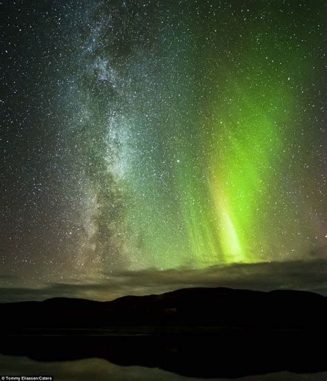 Northern Lights Milky Way And A Meteorite Captured By Photographer In