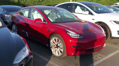 First Close Look At Tesla Model 3 Performance With White