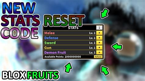 We highly recommend you to bookmark this page because we will keep update the additional codes once they are released. BLOX FRUITS NEW STATS RESET CODE - YouTube