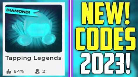 Future Codes New Roblox Tapping Legends Codes 2023 Youtube