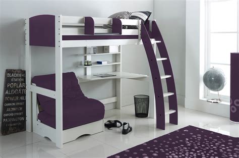 Your price for this item is $ 629.99. High Sleeper Bed with Integral Desk, Shelves, Chair Bed | Scallywag Kids