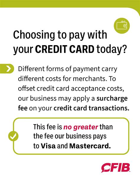 Printable Credit Card Convenience Fee Sign Prntbl