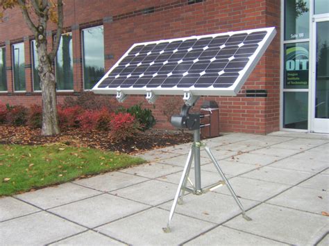 Portable Single Axis Solar Tracker Create The Future Design Contest