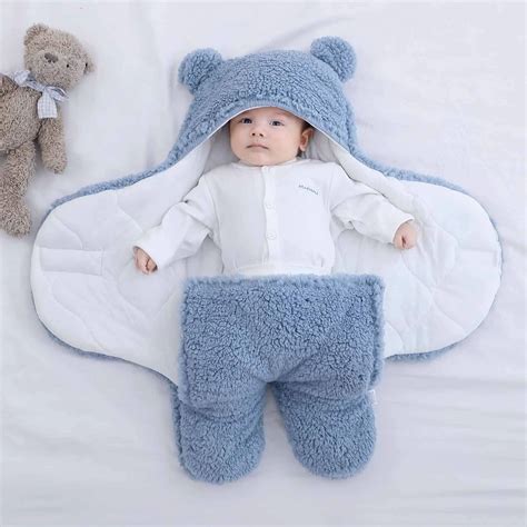 Blue Swaddle Blanket Fluffy And Comfortable Fur Best