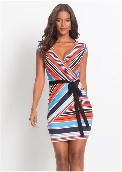 Preise vergleichen und bequem online kaufen! Kleid mit Streifenprint rot/weiß/blau gestreift ...