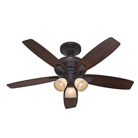 The light kit takes 2x 60w light bulbs that are also included in the package. Shop Hunter 52-in Winslow New Bronze Ceiling Fan with ...