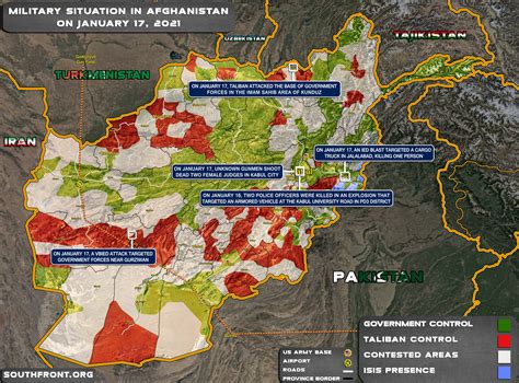 May 27, 2021 · published may 27, 2021 updated july 7, 2021 mehtarlam, afghanistan — ammunition was depleted inside the bedraggled outposts in laghman province. Military Situation In Afghanistan On January 17, 2021 (Map ...