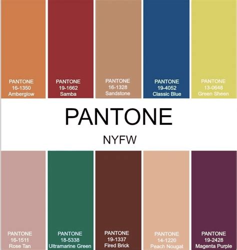 Nyfw 2020 Fall Pantone Color Guide • Boca Magazine