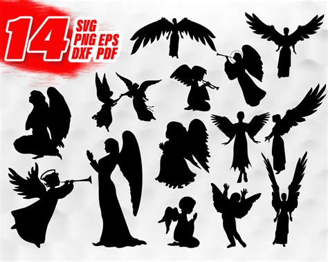 Angel Silhouette Svg 84 Svg Cut File Free Sgv Logo Templates