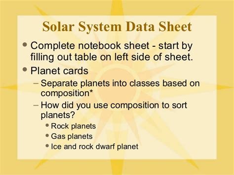 Solar System Data Inv 1 1
