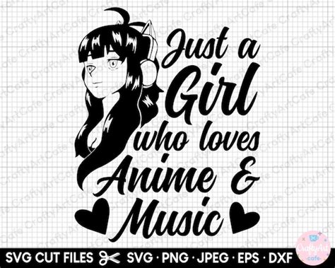 Anime Girl Svg Anime Girl Png Anime And Music K Pop Svg Png Etsy
