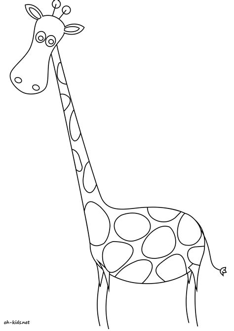Dessin 1591 Coloriage Girafe à Imprimer Oh