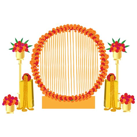 Indian Weddings Floral Decoration And Festival Beautiful Mehndi