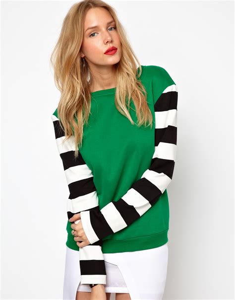 green n stripes fashion outwear fashion style