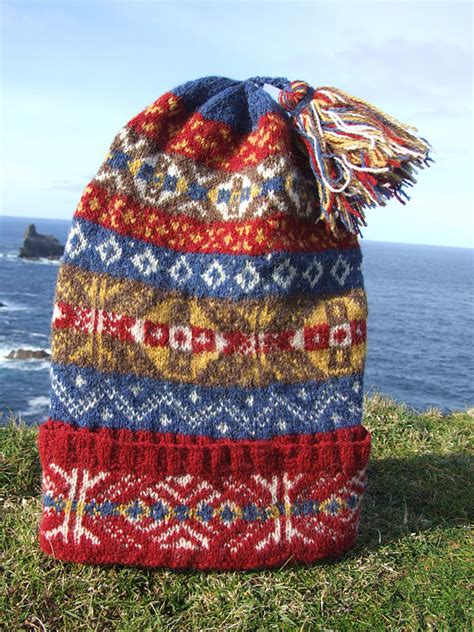 Fair Isle Traditional Hand Knit Fair Isle Fishermans Keps 6 Hats For
