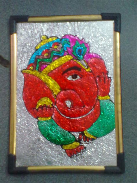 My Glass Paintings Glass Painting Of God Ganesha