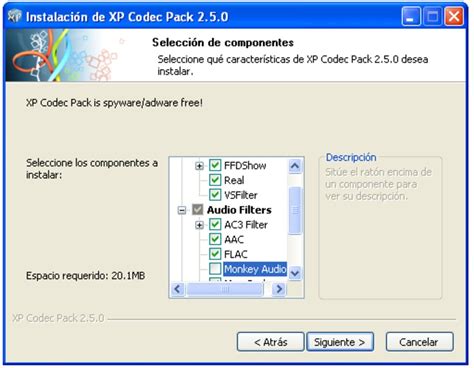 These codec packs are compatible with windows vista/7/8/8.1/10. XP Codec Pack - Descargar