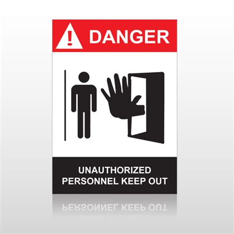 Ansi Danger Unauthorized Personnel Keep Out Ansi Safety Signs Signs